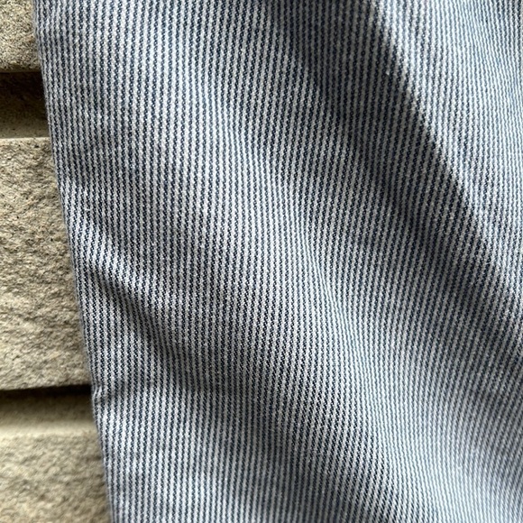 GAP Girlfriend Khakis Capris Blue Stripe Sz 12 - Picture 11 of 11